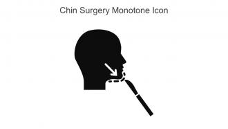 Chin Surgery Monotone Icon In Powerpoint Pptx Png And Editable Eps Format