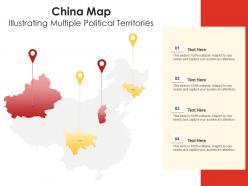 China map illustrating multiple political territories