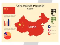 China map with population count