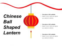 Chinese ball shaped lantern