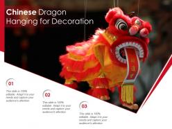 Chinese dragon hanging for decoration