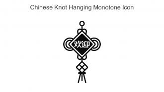 Chinese Knot Hanging Monotone Icon In Powerpoint Pptx Png And Editable Eps Format