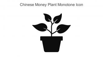Chinese Money Plant Monotone Icon In Powerpoint Pptx Png And Editable Eps Format
