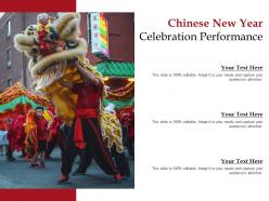 Chinese new year celebration performance