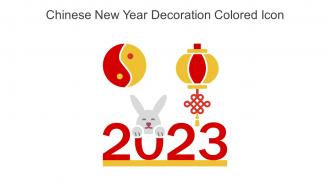 Chinese New Year Decoration Colored Icon in powerpoint pptx png and editable eps format