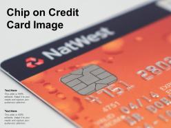 Chip on credit card image