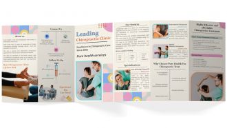 Chiropractic Clinic Brochure Trifold