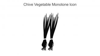 Chive Vegetable Monotone Icon In Powerpoint Pptx Png And Editable Eps Format