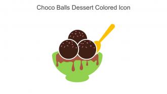 Choco Balls Dessert Colored Icon In Powerpoint Pptx Png And Editable Eps Format
