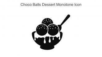 Choco Balls Dessert Monotone Icon In Powerpoint Pptx Png And Editable Eps Format