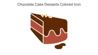 Chocolate Cake Desserts Colored Icon In Powerpoint Pptx Png And Editable Eps Format