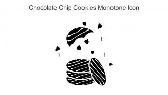 Chocolate Chip Cookies Monotone Icon In Powerpoint Pptx Png And Editable Eps Format
