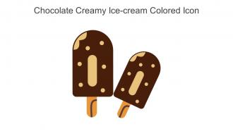 Chocolate Creamy Ice Cream Colored Icon In Powerpoint Pptx Png And Editable Eps Format