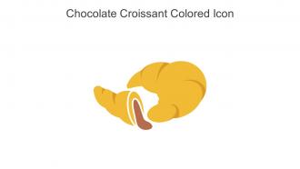 Chocolate Croissant Colored Icon In Powerpoint Pptx Png And Editable Eps Format