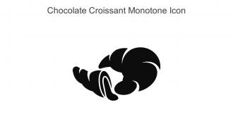Chocolate Croissant Monotone Icon In Powerpoint Pptx Png And Editable Eps Format