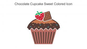 Chocolate Cupcake Sweet Colored Icon In Powerpoint Pptx Png And Editable Eps Format