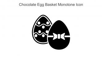 Chocolate Egg Basket Monotone Icon In Powerpoint Pptx Png And Editable Eps Format
