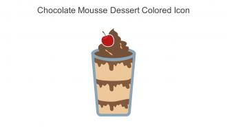 Chocolate Mousse Dessert Colored Icon In Powerpoint Pptx Png And Editable Eps Format