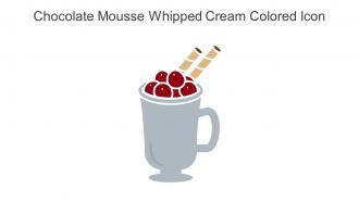 Chocolate Mousse Whipped Cream Colored Icon In Powerpoint Pptx Png And Editable Eps Format