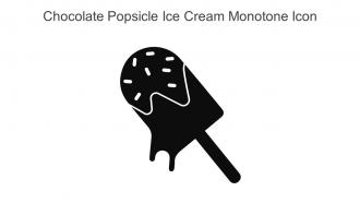 Chocolate Popsicle Ice Cream Monotone Icon In Powerpoint Pptx Png And Editable Eps Format