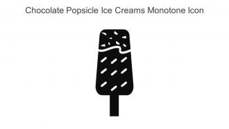 Chocolate Popsicle Ice Creams Monotone Icon In Powerpoint Pptx Png And Editable Eps Format