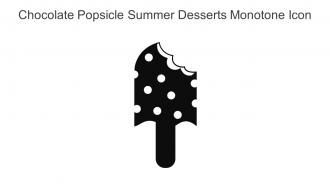 Chocolate Popsicle Summer Desserts Monotone Icon In Powerpoint Pptx Png And Editable Eps Format