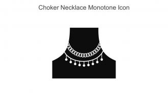 Choker Necklace Monotone Icon In Powerpoint Pptx Png And Editable Eps Format