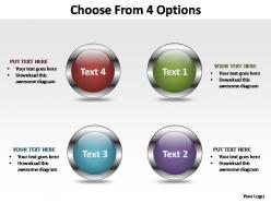 Choose from 4 options editable powerpoint templates