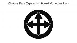 Choose Path Exploration Board Monotone Icon In Powerpoint Pptx Png And Editable Eps Format