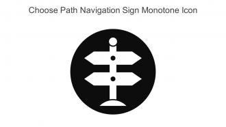 Choose Path Navigation Sign Monotone Icon In Powerpoint Pptx Png And Editable Eps Format