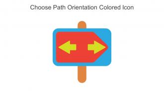 Choose Path Orientation Colored Icon In Powerpoint Pptx Png And Editable Eps Format