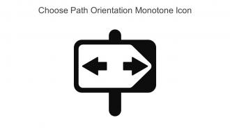 Choose Path Orientation Monotone Icon In Powerpoint Pptx Png And Editable Eps Format