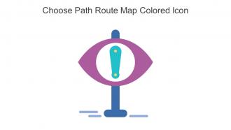 Choose Path Route Map Colored Icon In Powerpoint Pptx Png And Editable Eps Format