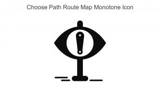 Choose Path Route Map Monotone Icon In Powerpoint Pptx Png And Editable Eps Format