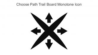 Choose Path Trail Board Monotone Icon In Powerpoint Pptx Png And Editable Eps Format