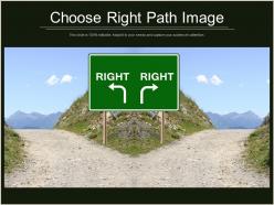 Choose right path image