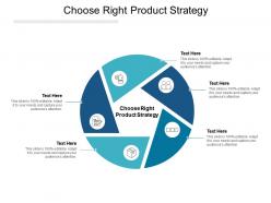Choose right product strategy ppt powerpoint presentation pictures introduction cpb