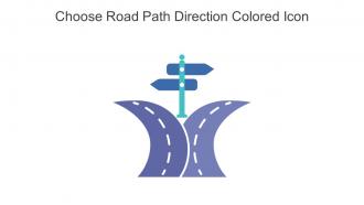 Choose Road Path Direction Colored Icon In Powerpoint Pptx Png And Editable Eps Format