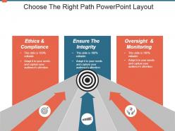 Choose the right path powerpoint layout
