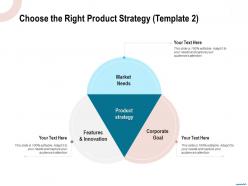 Choose the right product strategy template corporate goal ppt powerpoint presentation icon template