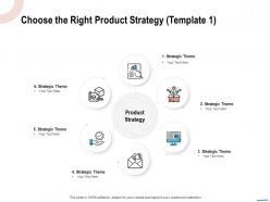 Choose the right product strategy template theme ppt powerpoint presentation show mockup