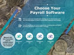 Choose your payroll software ppt styles background designs