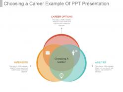 Choosing a career example of ppt presentation