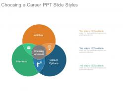 Choosing a career ppt slide styles