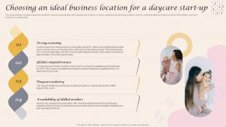 Choosing An Ideal Business Location For A Daycare Start Up Infant Care Center BP SS