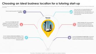 Choosing An Ideal Business Location For Tutoring Business Plan BP SS