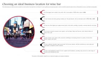 Choosing An Ideal Business Location Wine Cellar Business Plan BP SS