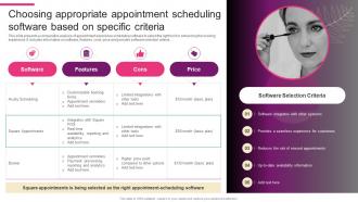 Choosing Appropriate Appointment Scheduling New Hair And Beauty Salon Marketing Strategy SS