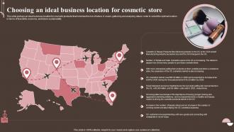 Choosing Business Location For Cosmetic Store Personal And Beauty Care Business Plan BP SS