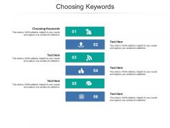 Choosing keywords ppt powerpoint presentation ideas cpb